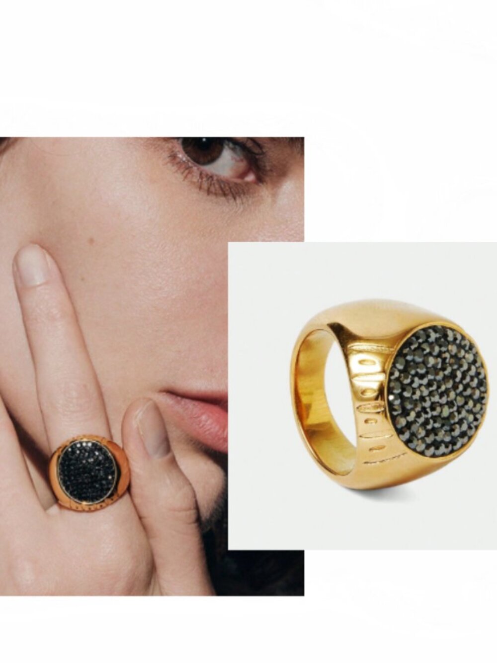 New Gold Statement Ring size 7.5